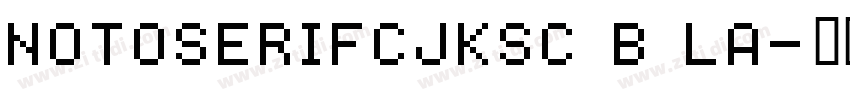 notoserifCJKsc b la字体转换
